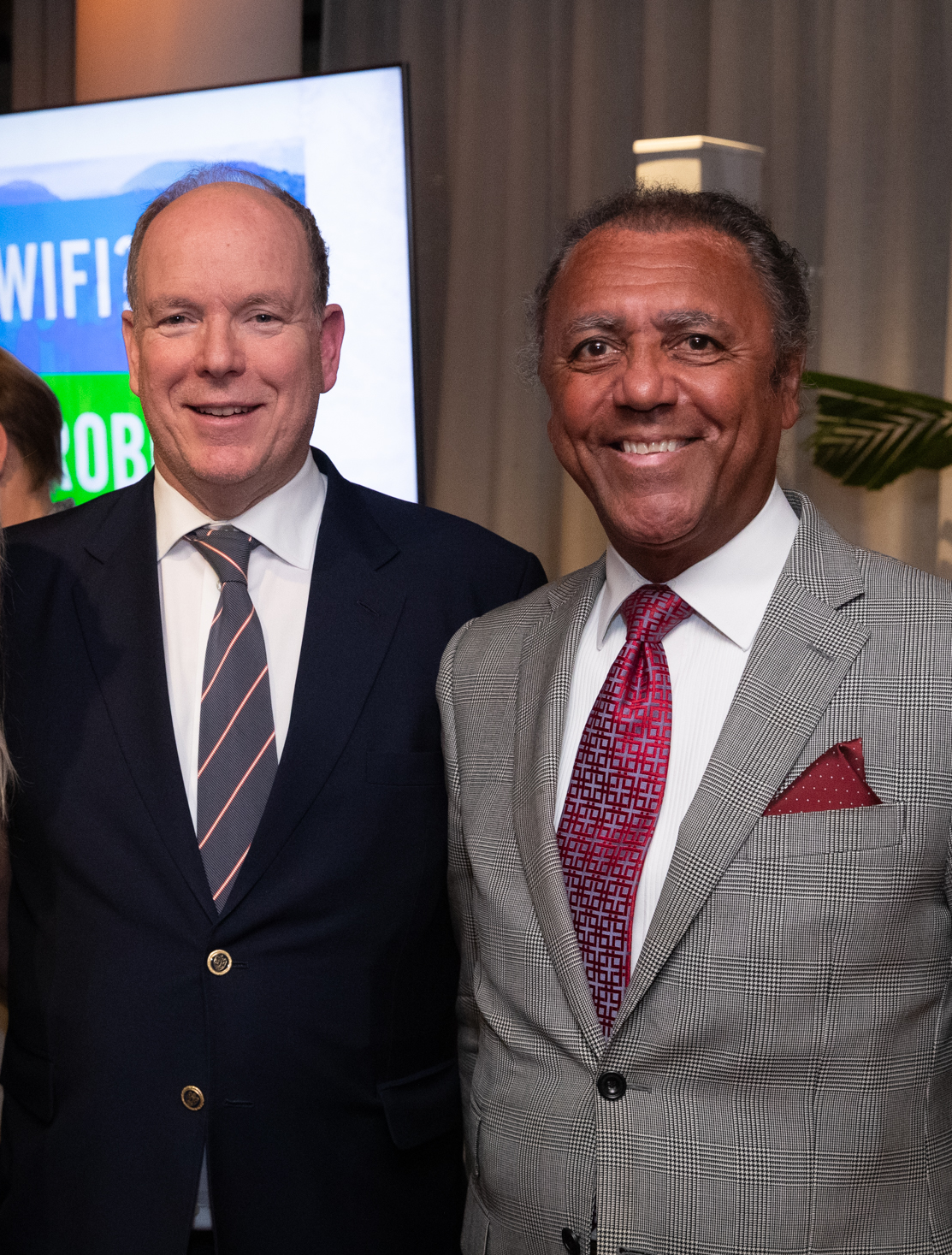 Prince Albert II of Monaco with Carl Henry